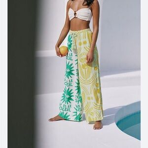Anisa Makhoul Printed Wide-Leg Pants